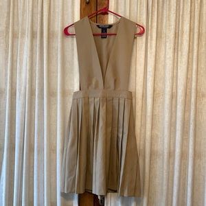 School uniform tan pinafore
